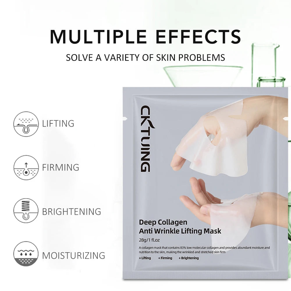 5PCS Collagen Sheet Masks – Hydrating, Brightening & Firming | Korean Skincare