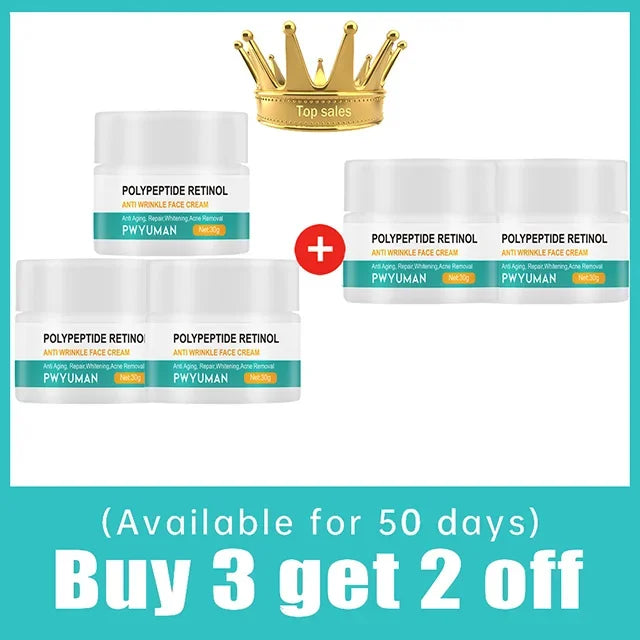 Instant Retinol Lifting Firming Cream Polypeptide Wrinkle Remover Face Cream For Men Moisturizer Whitening Brighten Skin Product