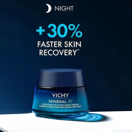 Korea Vichy Face Cream Pure Hyaluronic Acid Mineral Deep Hydration Anti-Wrinkle Anti-Aging Repair Smoothing Night Skin Care