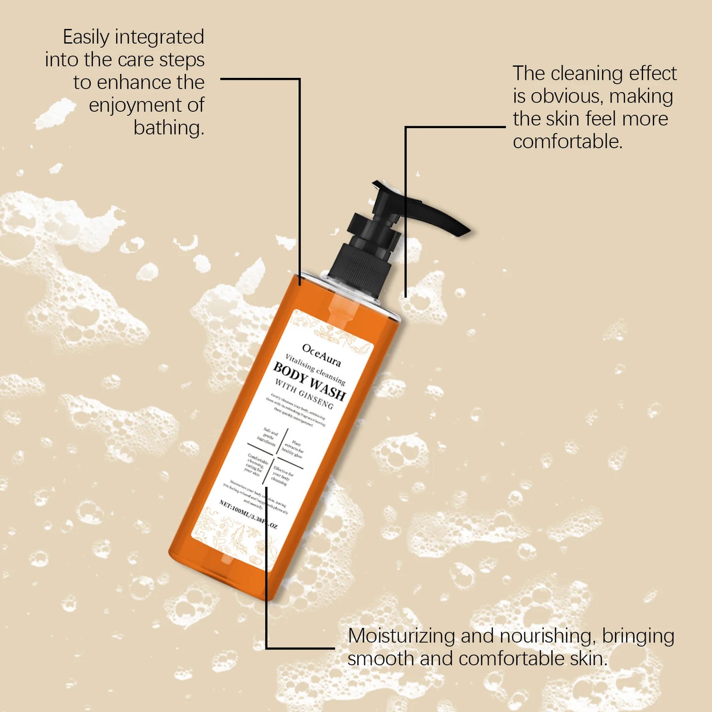 Happy Bath Body Wash Oil – Back Acne Care & Smooth Skin