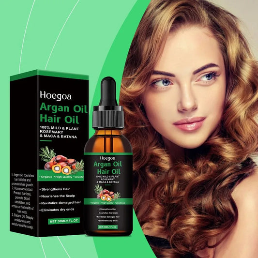 Hoegoa Argan Hair Care Essential Oil Improves Dry And Split Hair And Nourishes Hair Care Essential Oil