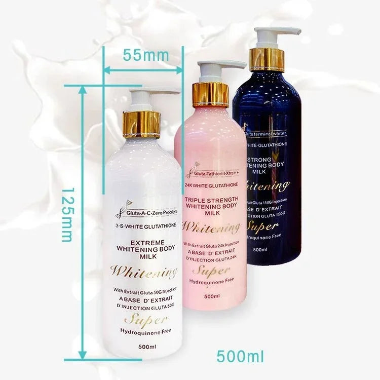 500ml 24 K Gold Glutathione Body Lotion Moisturizing Brightening Firming Body Cream Body Whitening Cream