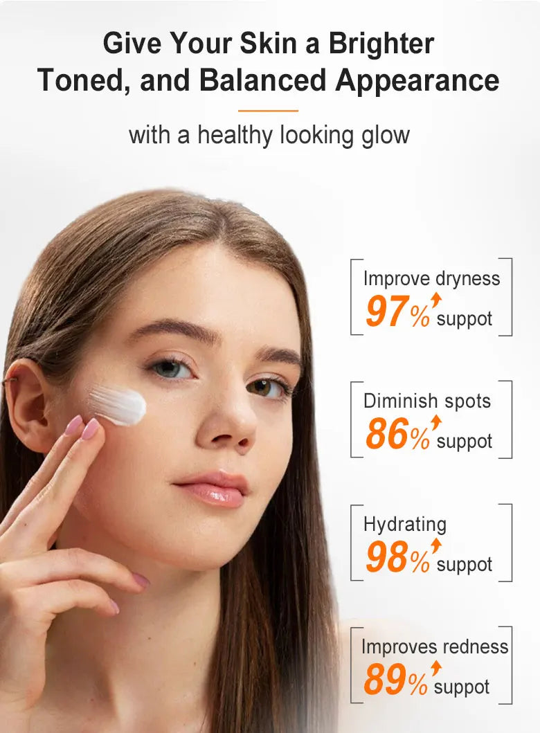 JoyPretty Vitamin C Face Cream Whitening Dark Spots Remover Niacinamide Moisturizing Facial Cream Skin Care Product