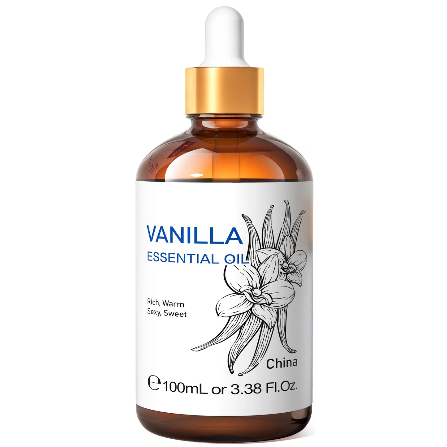 HIQILI Tangerine Essential Oil 100ml | Pure Citrus Oil for Diffuser, Cleaning, Massage & Soap Making