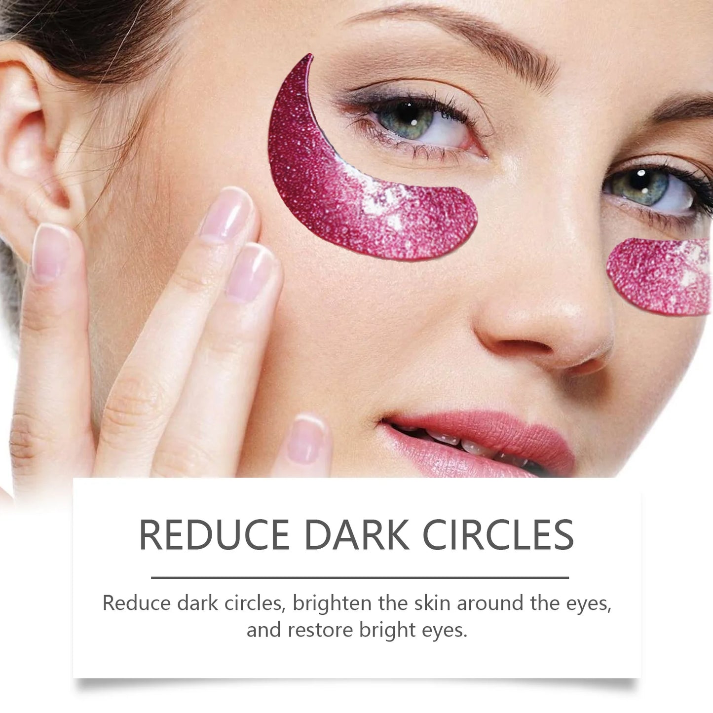 Anti Wrinkles Glitter Eye Mask Fade Fine Lines Firming Gel Removal Dark Circles Anti Puffiness Nourish Moisturizing Eye Patches