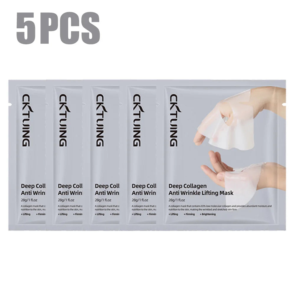 5PCS Collagen Sheet Masks – Hydrating, Brightening & Firming | Korean Skincare