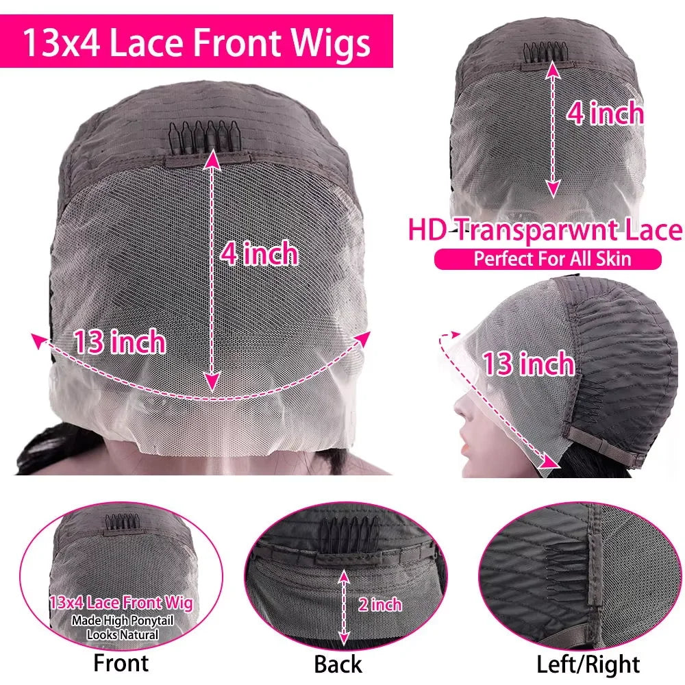 13x4 Curly Bob Lace Front Wig | Short Glueless HD Lace Human Hair Wig – Water Deep Wave for Women