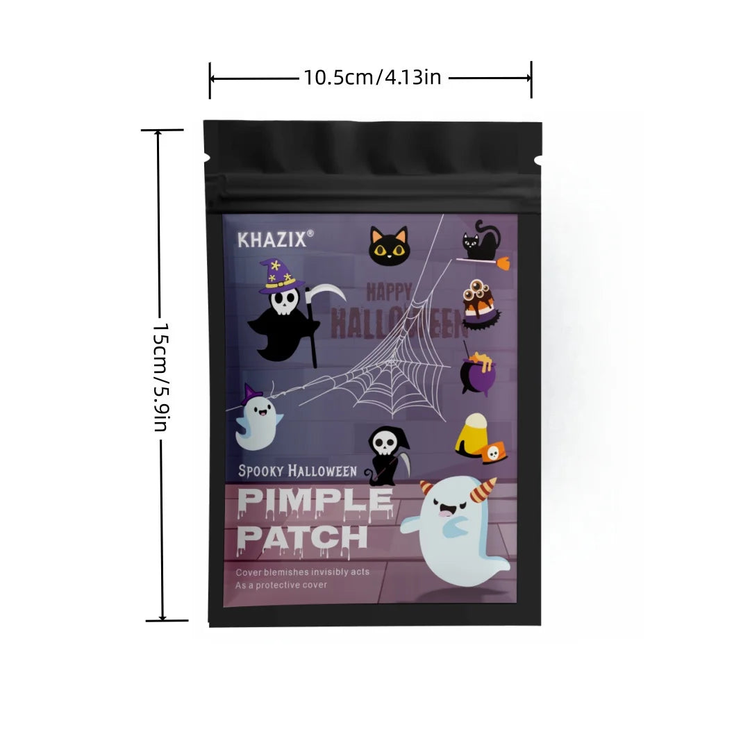 600pcsHalloween Themed Acne Patches Gentle Non Irritating Waterproof Breathable For Daily Facial Use Cute Pimple Stickers