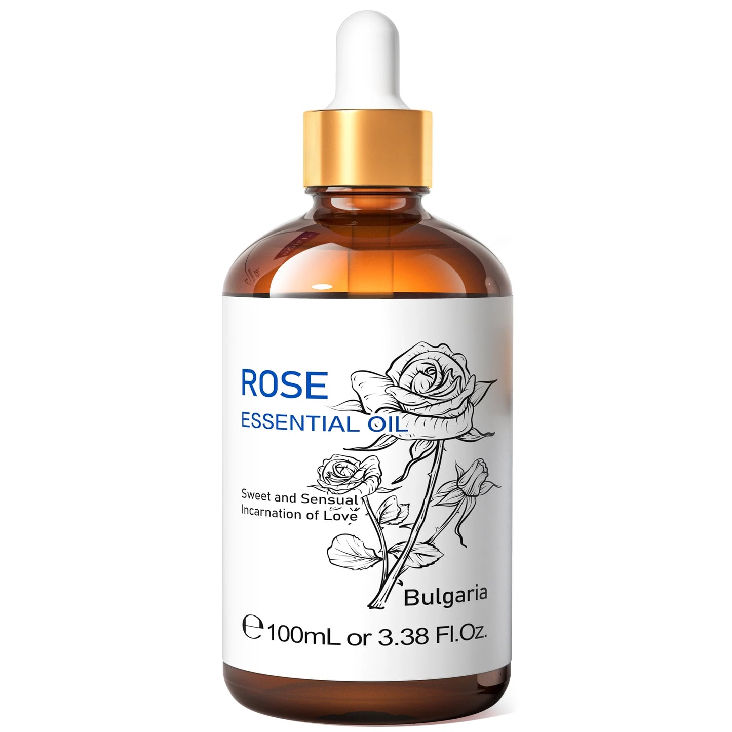 HIQILI Tangerine Essential Oil 100ml | Pure Citrus Oil for Diffuser, Cleaning, Massage & Soap Making