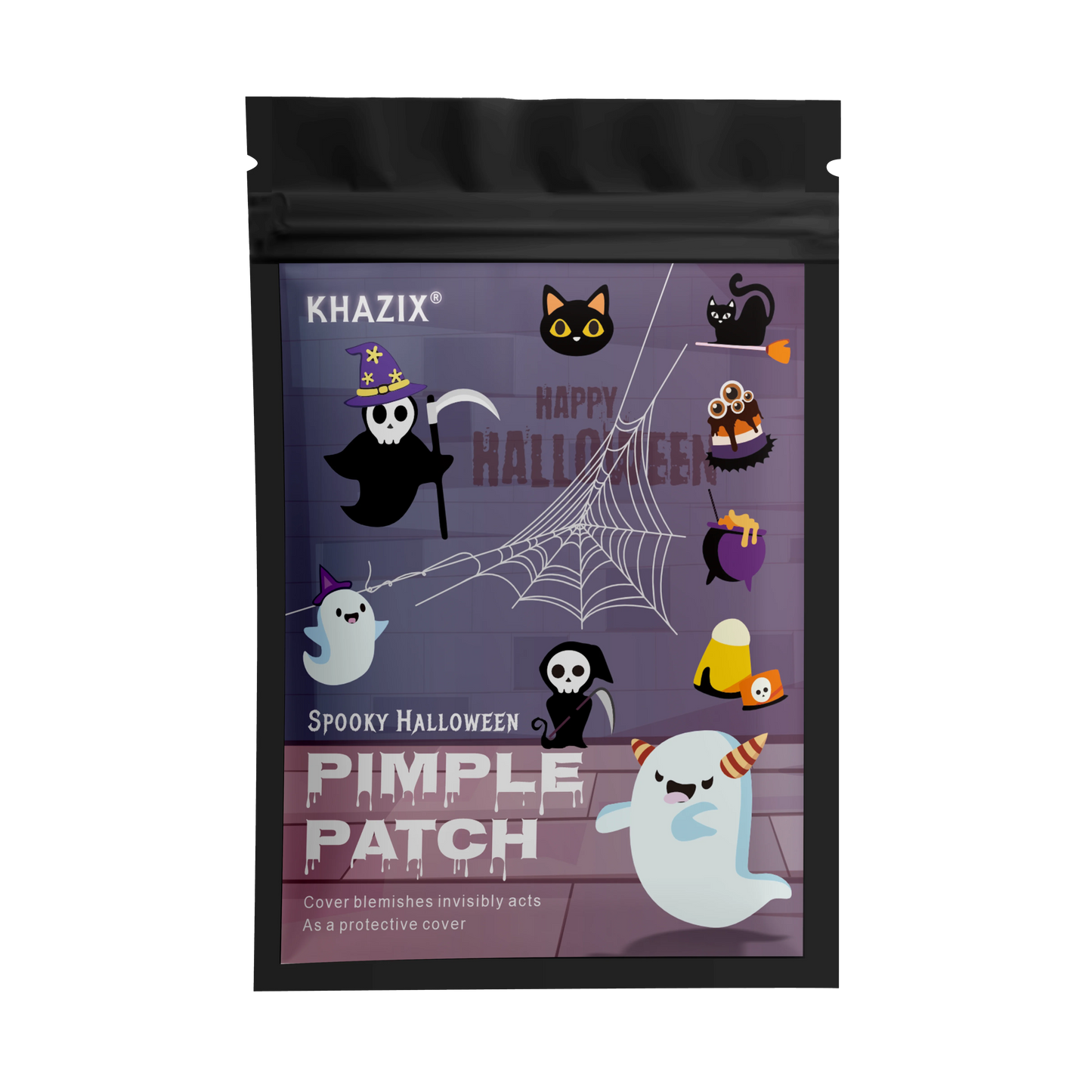 600pcsHalloween Themed Acne Patches Gentle Non Irritating Waterproof Breathable For Daily Facial Use Cute Pimple Stickers