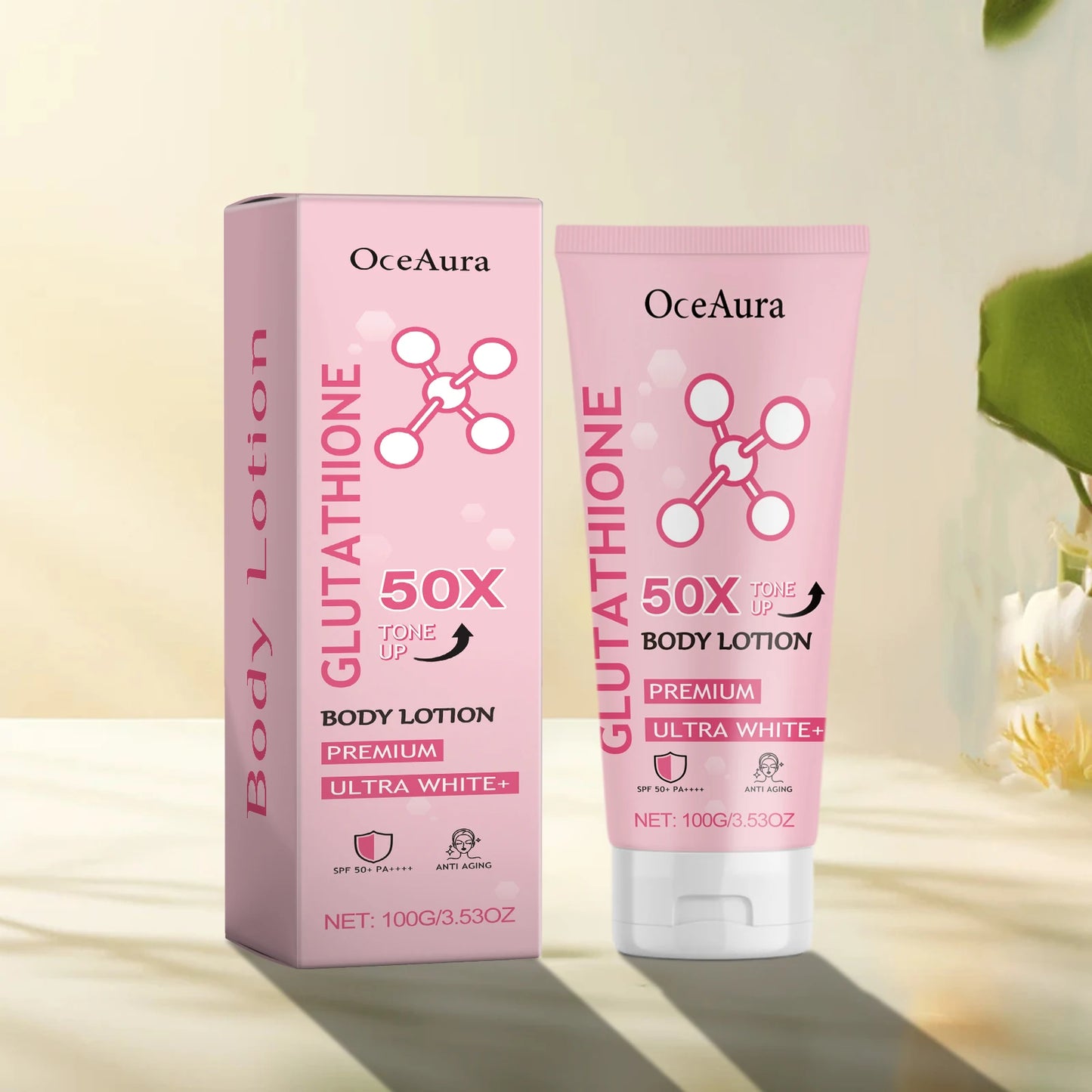 Glutathione Body Lotion Brightening Hydrating Revitalize Even Skin Tone Improve Skin Dry Rough Dullness Moisturizing Body Lotion