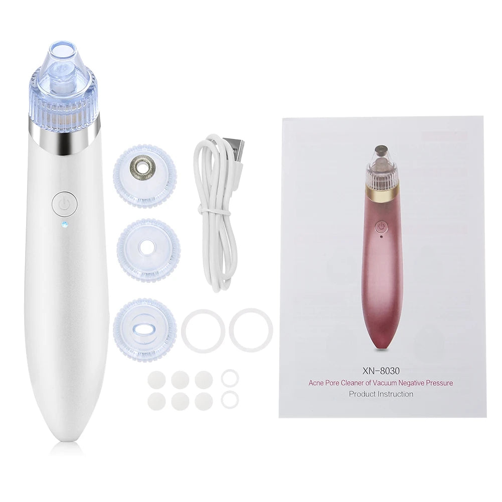 2 Colors Electric Skin Pore Cleaner Acne Pimple Nose Blackhead Suction Remover Beauty Machine