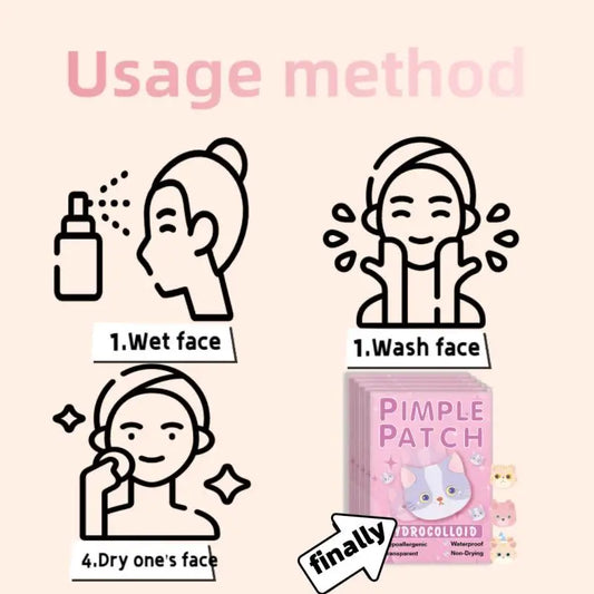 Cartoon Acne Patch Mild Non-irritating Treatment Removal Pimple Patch Breathable Ultra-thin Facial Acne Patches Skin Care