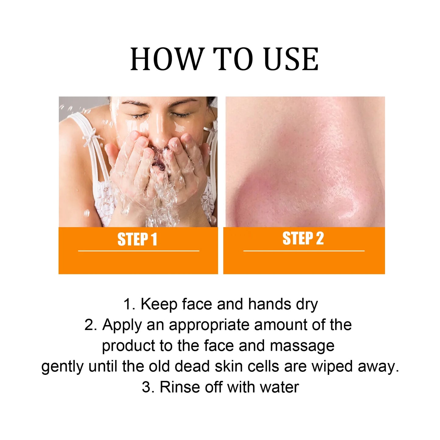 Exfoliating Peeling Gel Large Pore Tightening Blackhead Dirt Removal Moisturizing Oil Control Nose Acne Cleansing Face Scrub Gel