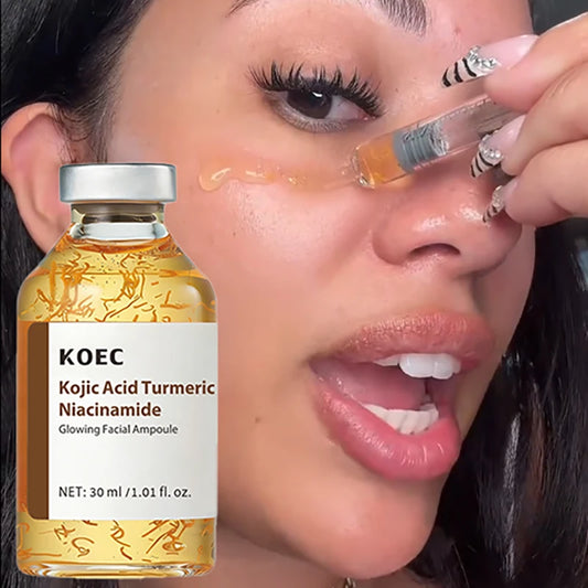 Kojic Acid Turmeric Facial Ampoule Serum With Niacinamide Deep Moisturizing Nourishing Essence 30ml