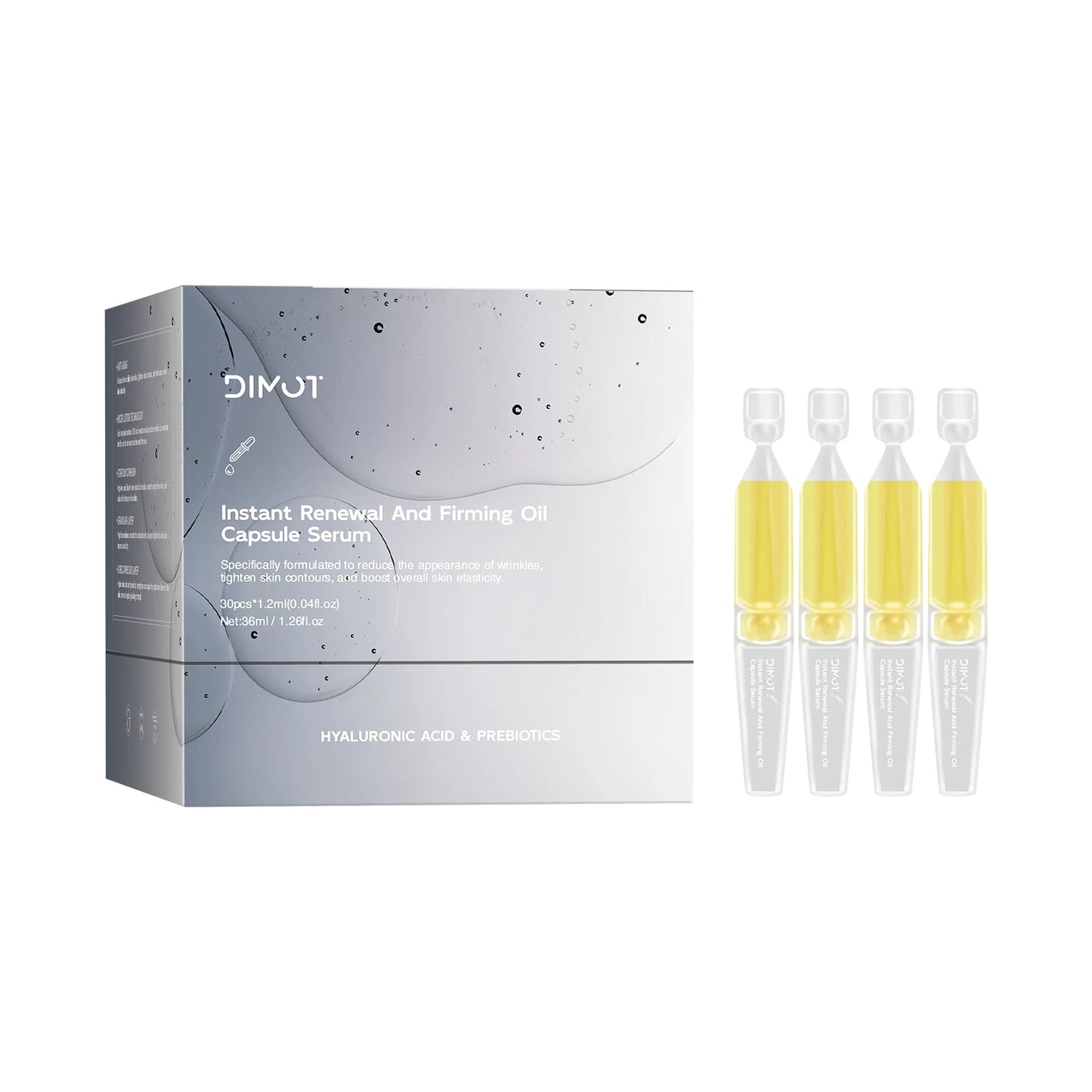 30 Bottles 3% Hyaluronic Acid Serum - Anti-aging, deep nourishment, PFC, collagen. Face slimming, whitening, lifting & firming.