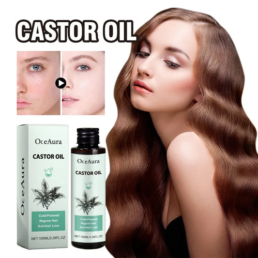 OceAura Castor Oil Moisturize And Strengthen Hair Care Solid Hair Thick Hair Care Oil