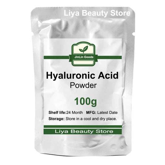 Pure 99% Hyaluronic Acid Powder Cosmetic Grade, Anti Aging, Moisturizing Skin Whitening Cosmetic Raw Material