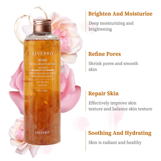 Rose Petal Water Skin Care Toner Skin care Essence Foundation moisturizing skin care