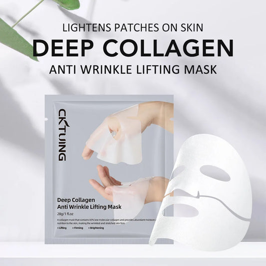 5PCS Collagen Sheet Masks – Hydrating, Brightening & Firming | Korean Skincare