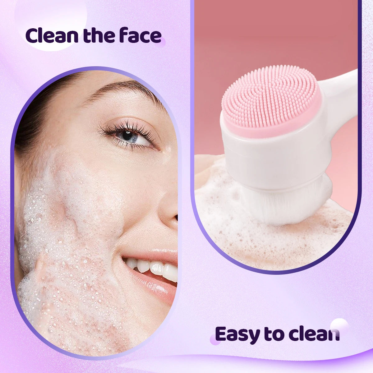 8-Piece Facial Spa Set – Silicone Brush, Hair Band & Gentle Exfoliating Tools