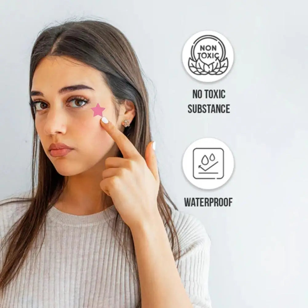 Acne Dot Patches Anti-allergy Sticker Star/Heart Shaped Acne Cover Patch Invisible Healing Acne Treatment Pimple Remover