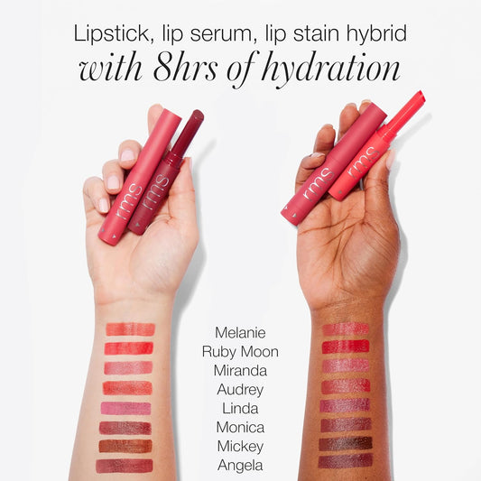 RMS Beauty Legendary Serum Lipstick – Moisturizing, Long-Lasting Lip Color with Skin-Conditioning Serum Benefits, Natural Ingredients, Vegan, Cruelty-Free, 0.14 Oz