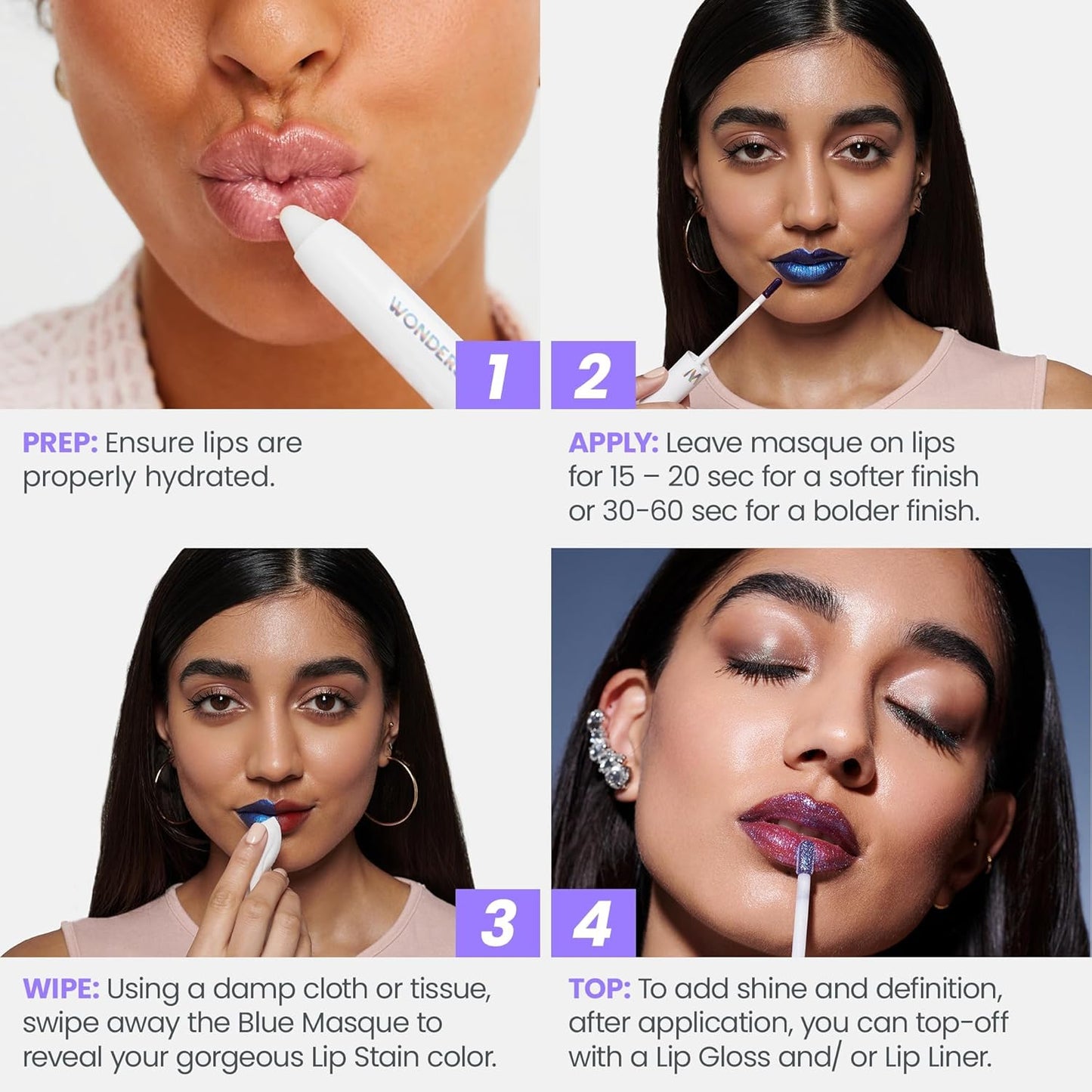 Wonder Blading All Day Lip Stain Peel off Masque - Long Lasting, Waterproof and Transfer Proof Nude Lip Tint, Matte Finish Peel off Lip Stain (Whimsical Masque)