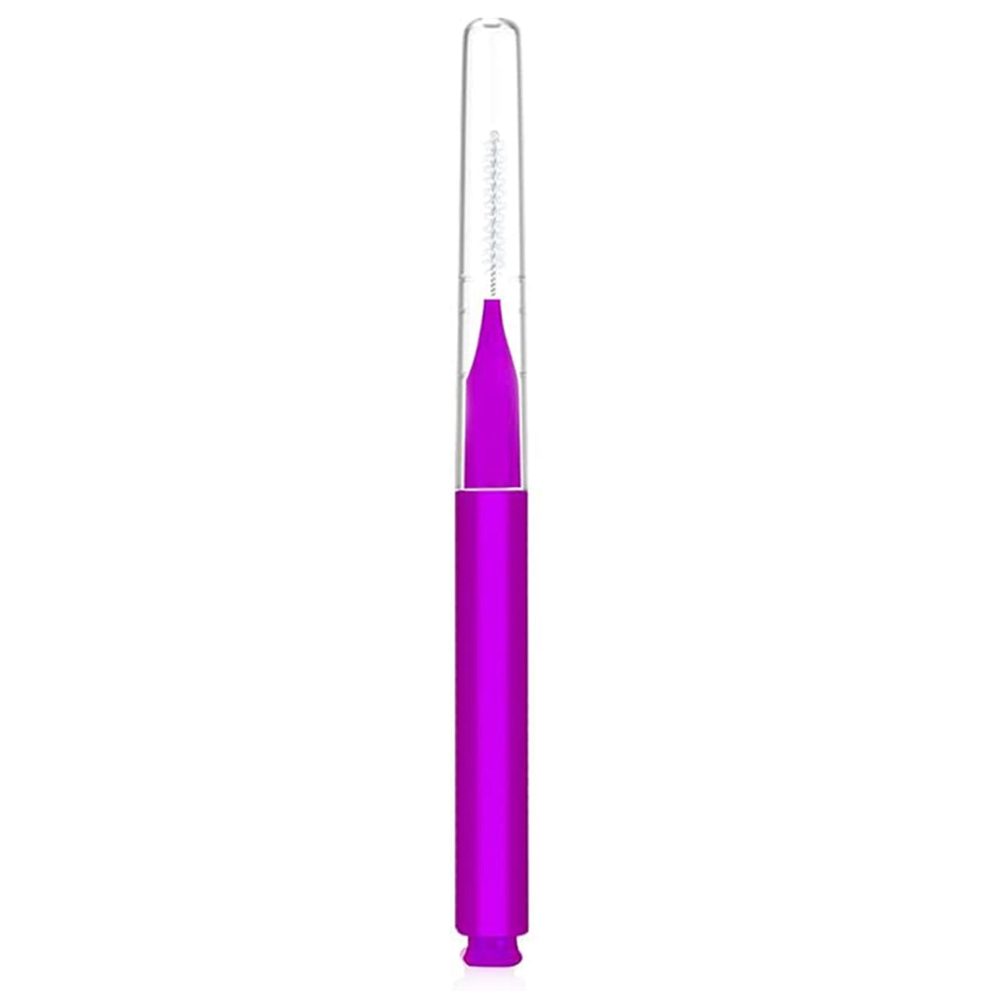 20/50/80PCS Eyebrow & Lash Brush Set with Caps | Spoolies + Angled Brushes in 5 Colors for Lamination, Extensions & Makeup