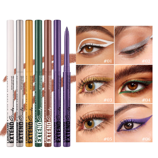 Colorful Gel Glitter Eyeliner Pencils Waterproof & Smudgeproof For Party, Halloween, Cosplay Makeup 12 Vibrant Shades