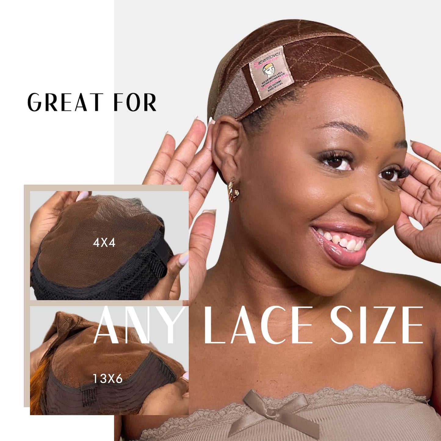 Wig Grip Band for Lace Front Wigs, Wide Wig Grip Headband, Nude, 1 Pieces