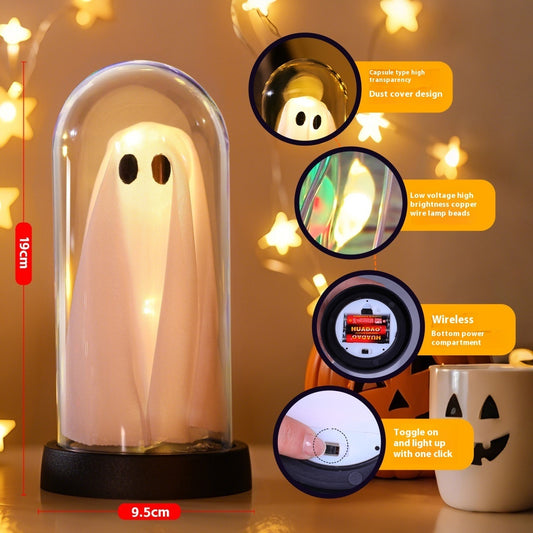 Halloween Atmosphere Decoration Desktop Ghost Small Night Lamp Ornaments