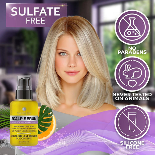 Scalp Serum Dry and Itchy Dandruff Moisturizer 2 Fl Oz Treatment for Women and Men Advanced Care and anti Itch Relief Tonic