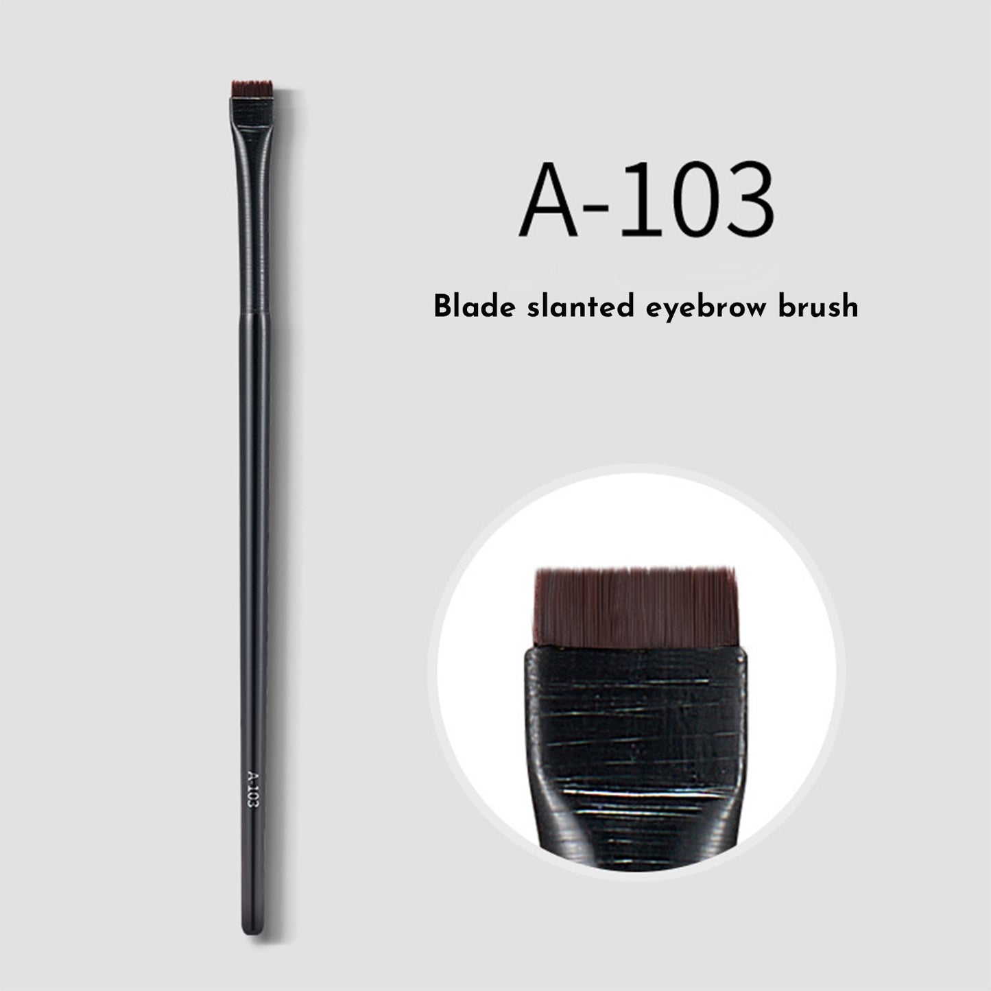 Eyebrow Eyeliner Brush Portable Small Angle Eyebrow Brush Makeup Tool Brushes Makeup Professional Eyeliner Eyebrow Contour Makeup Brush Super Soft Fiber Comfortable Grip Soft And Natural Makeup Appli