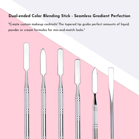 Stainless Rod Depotting Mixing Tool Foundation Mixing Stick Spurtle Spatula Concealer Makeup Eye Shadow Cream Pigments Mixing Tool Nail Art Stirring Rod Cream