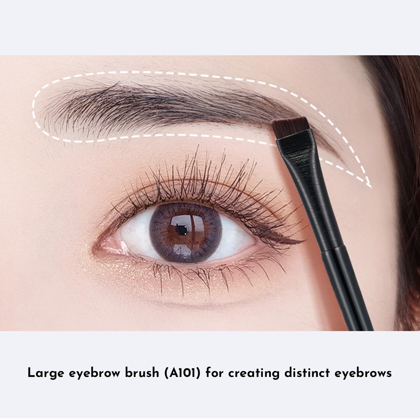 Eyebrow Eyeliner Brush Portable Small Angle Eyebrow Brush Makeup Tool Brushes Makeup Professional Eyeliner Eyebrow Contour Makeup Brush Super Soft Fiber Comfortable Grip Soft And Natural Makeup Appli