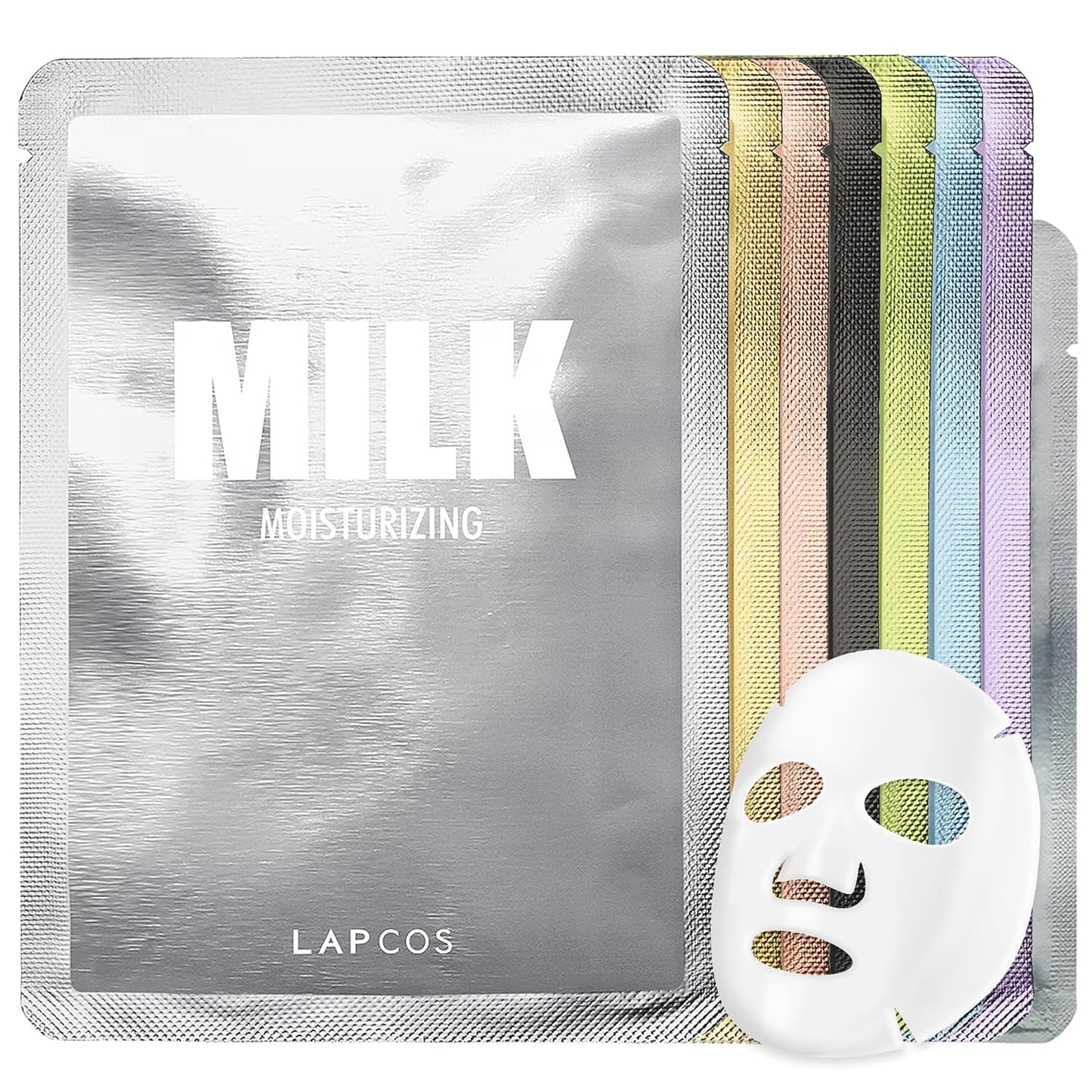 Collagen Sheet Mask, Firming Daily Face Mask with Collagen Peptides for Anti-Aging, Helps to Minimize Wrinkles, Restores Skin Elasticity & Firmness, Hydrating, Korean Beauty, 5-Pack