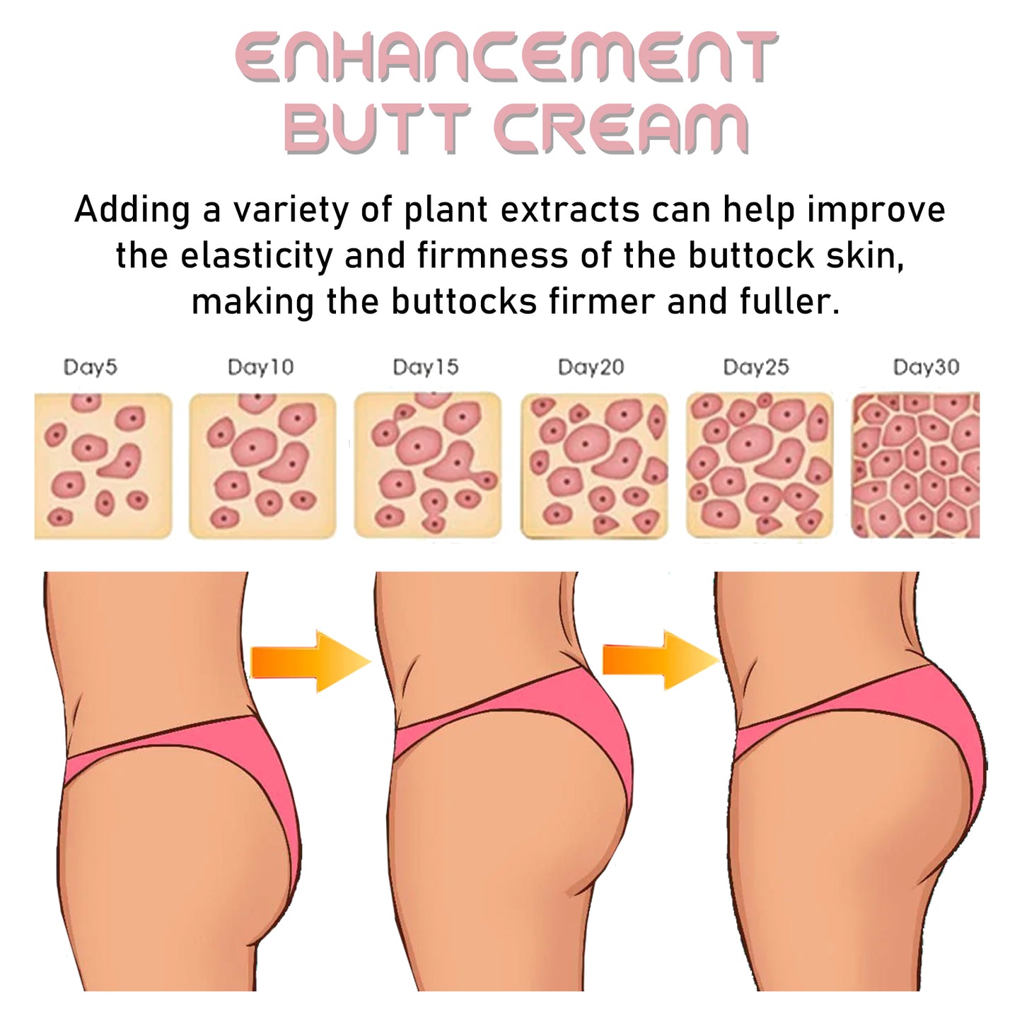 Butt Lift Cream Sculpting, Lifting, Firming And Toning Buttocks Care Moisturizing And Filling Butt Lift Cream
