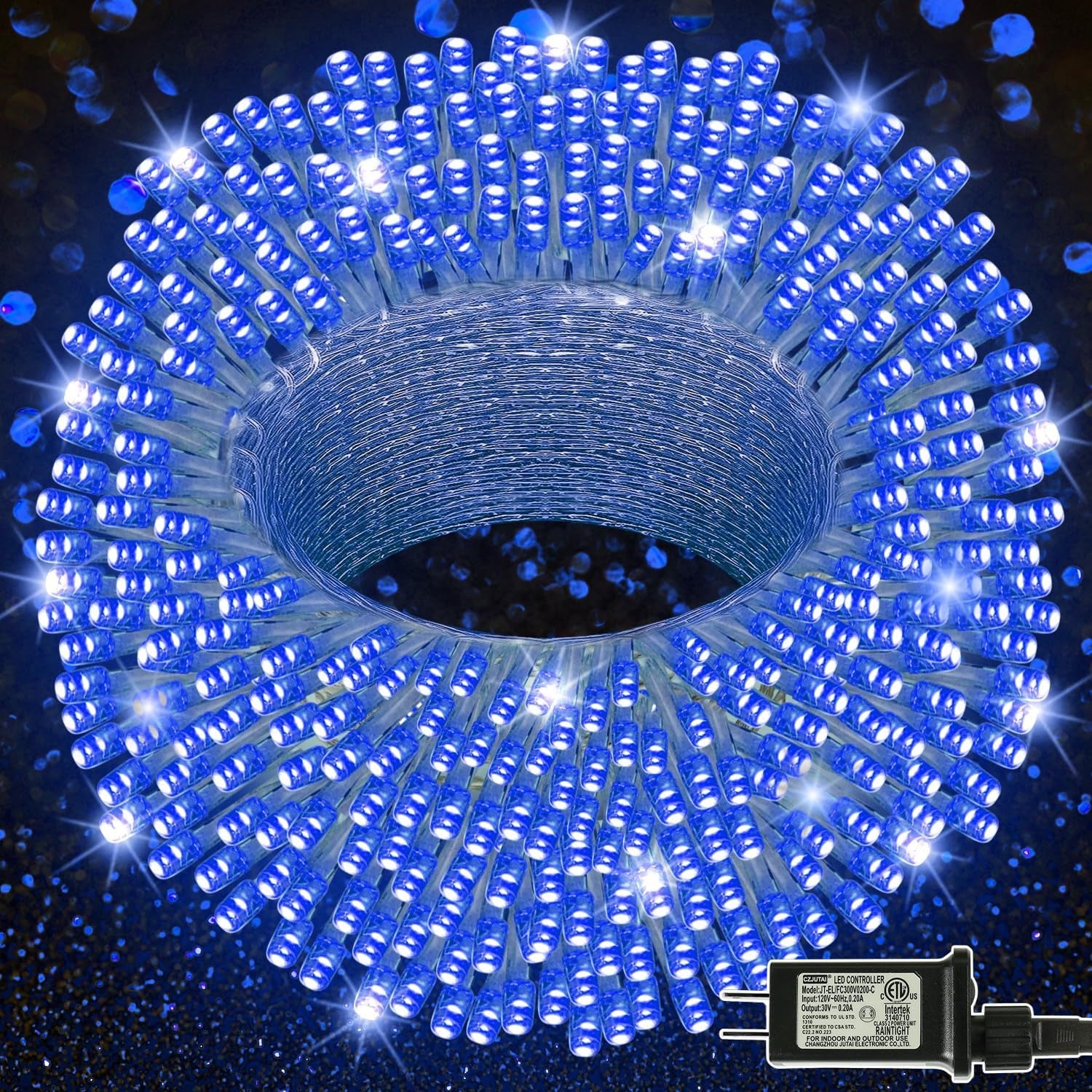 300 LED Halloween Lights, 98.5FT Halloween String Lights with 8 Lighting Modes, Waterproof & Connectable Mini Light, Plug in for Indoor Outdoor Holiday Christmas Party Bedroom Decorations (Purple)