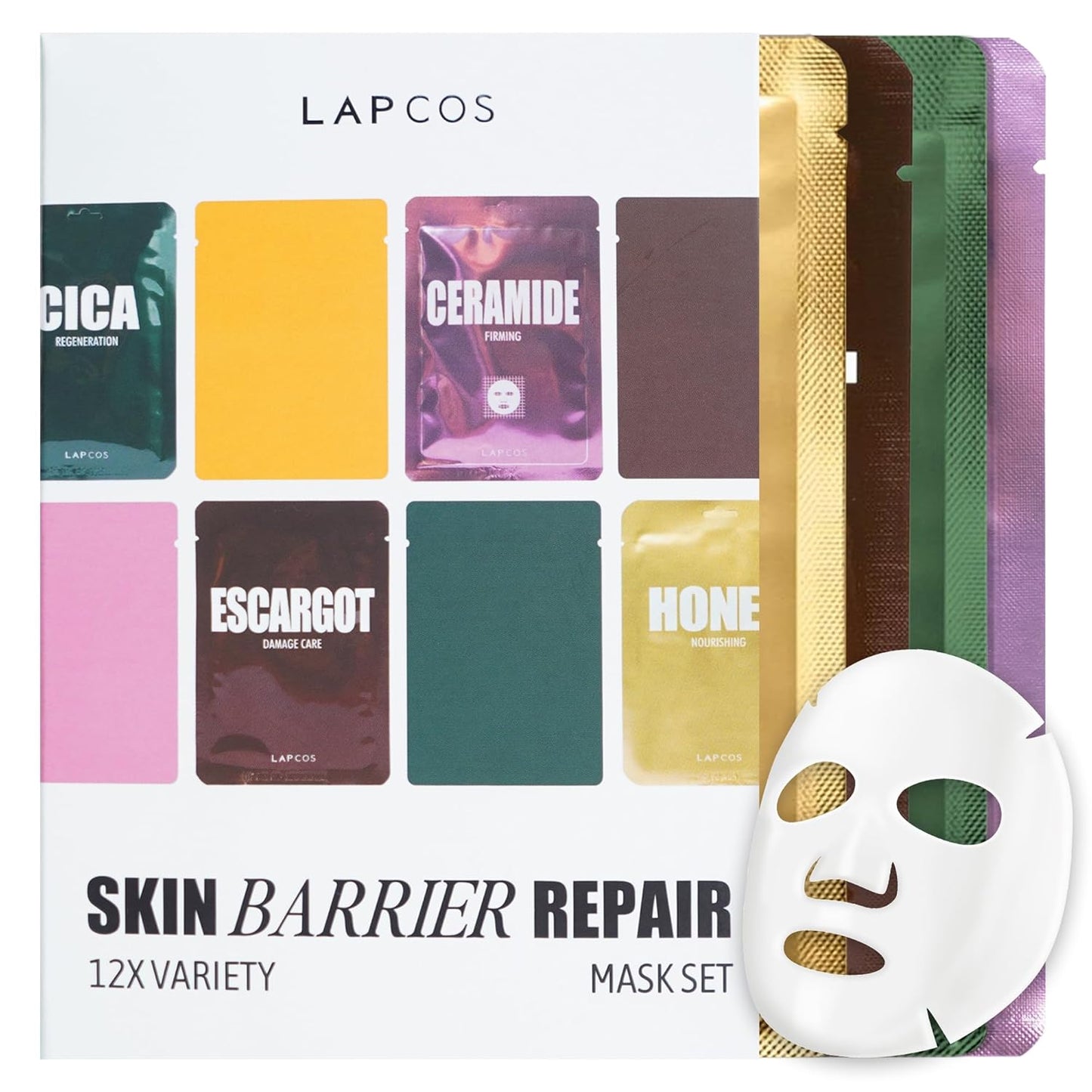 Collagen Sheet Mask, Firming Daily Face Mask with Collagen Peptides for Anti-Aging, Helps to Minimize Wrinkles, Restores Skin Elasticity & Firmness, Hydrating, Korean Beauty, 5-Pack