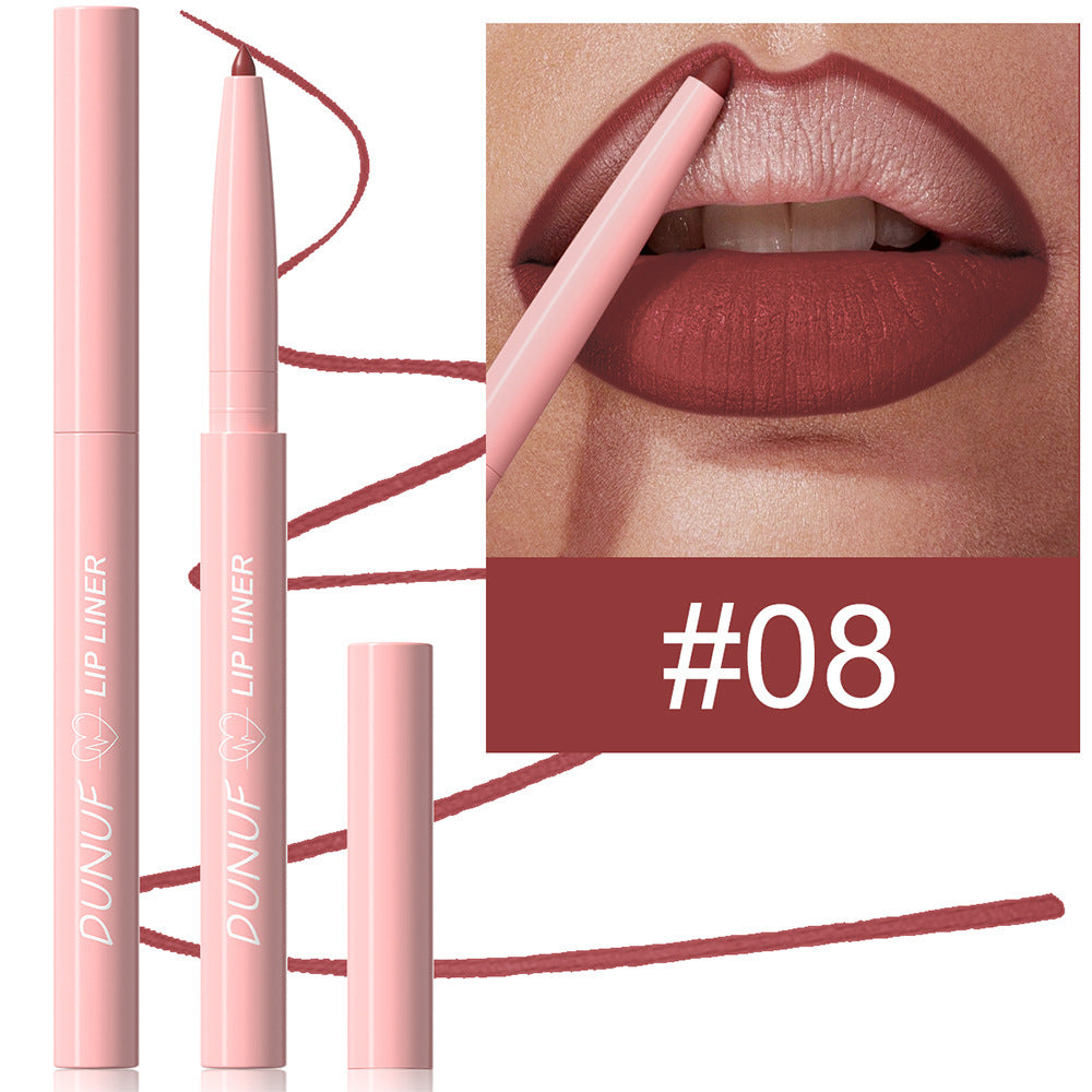 12 Colors Easy To Color Velvet Matte Lip Liner