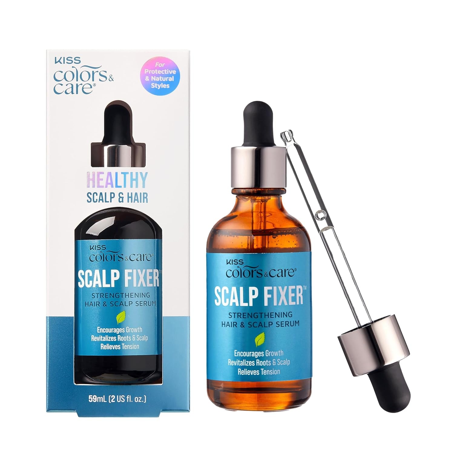 Healthy Scalp Fixer Strengthening Hair & Scalp Serum, for Protective & Natural Styles, Encourages Growth, Revitalizes Roots & Scalp, Relieves Tension, 59Ml (2 US Fl. Oz.)