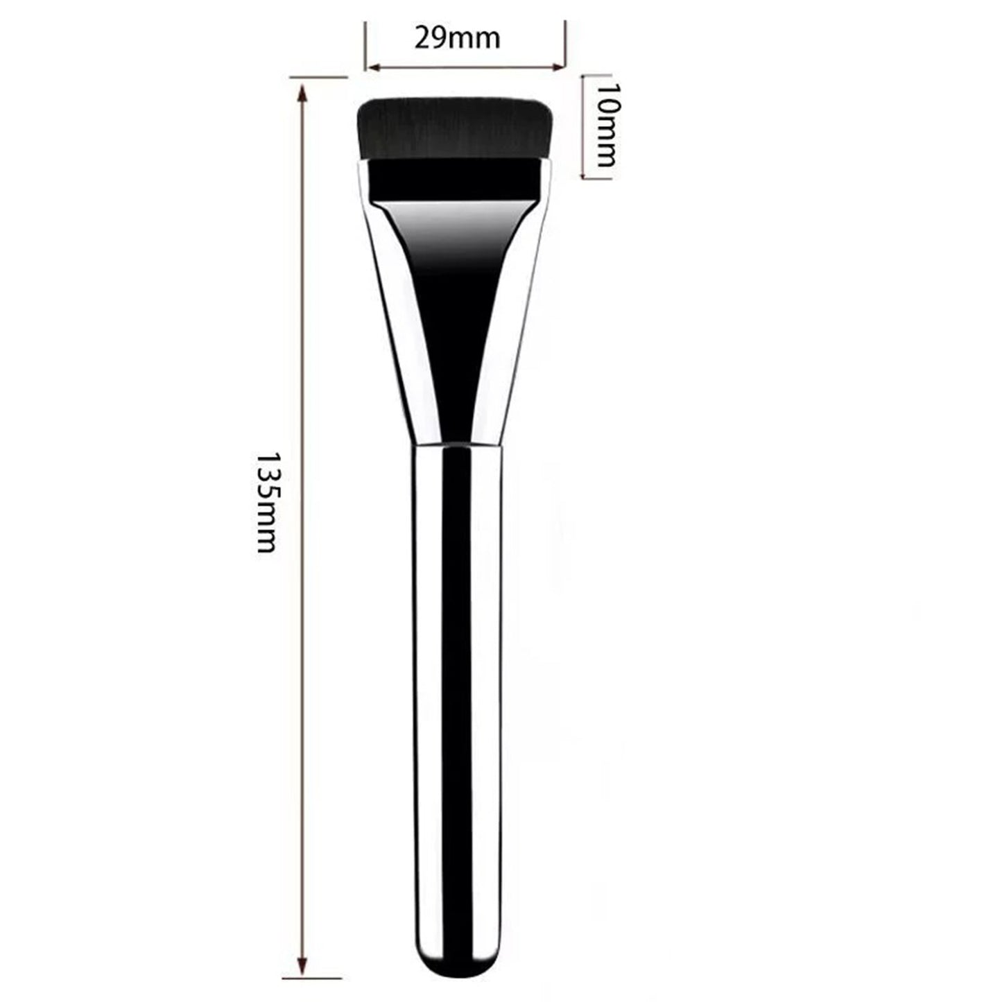 Ultra Thin Foundation Brush One Line Foundation Brush Ultra-thin Traceless Concealer Eyeliner Brush Flat Foundation Brush, Mask Brush, Makeup Spatula, Liquid Foundation Brush, Korean Cream Brush, Deli