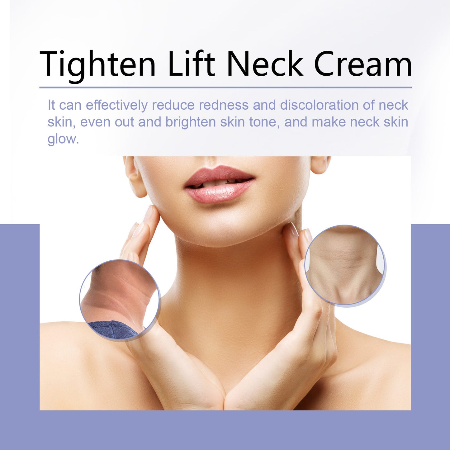 Ouhoe Neck Firming Cream, Gently Nourishes Wrinkles, Improves Skin Elasticity, Moistens And Moisturizes Neck Repair Cream
