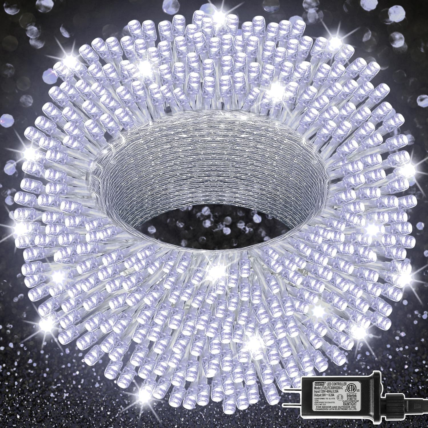 300 LED Halloween Lights, 98.5FT Halloween String Lights with 8 Lighting Modes, Waterproof & Connectable Mini Light, Plug in for Indoor Outdoor Holiday Christmas Party Bedroom Decorations (Purple)
