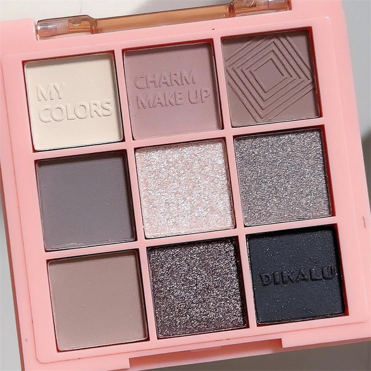 New Smokey Gray 9Colors Eye Eyeshadow,Neutral Nudes Naked Taupe Eye Makeup Pallet Highly Pigmented Long Lasting Waterproof Travel Size Gift Kit