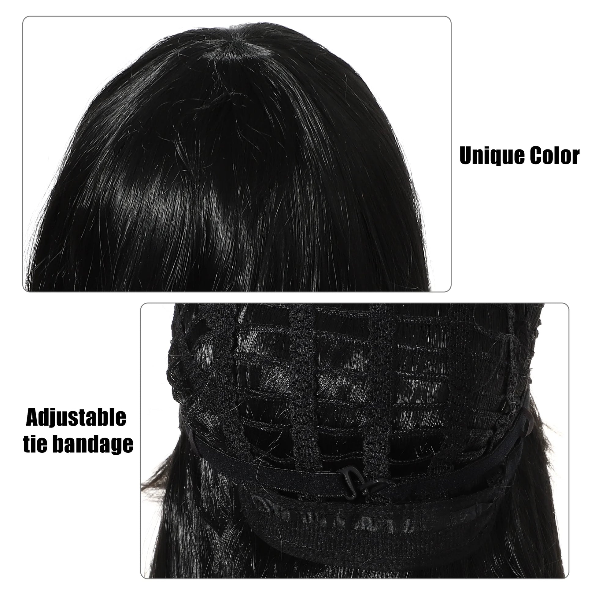 Wigs for Women 12" Black Bob Wig with Wig Cap