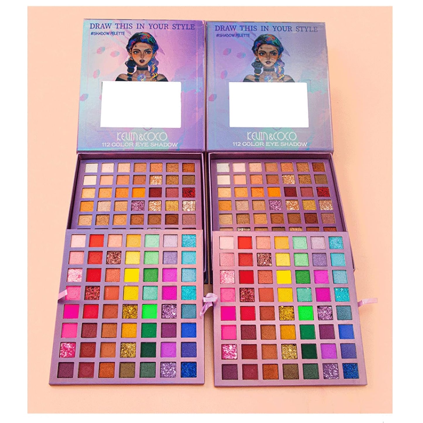 Double Assemble Matte Pearl Combo Eyeshadow Palette (Big Braids)