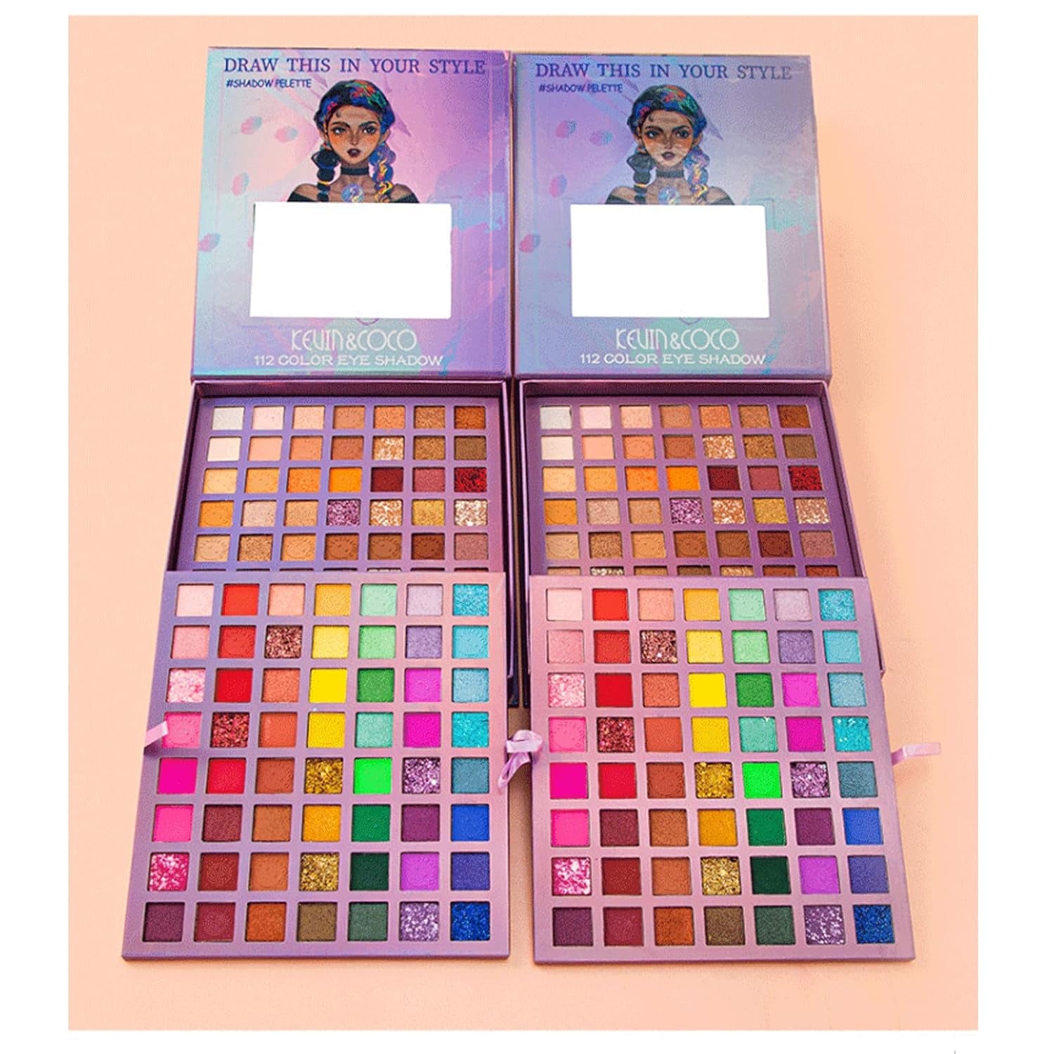 Double Assemble Matte Pearl Combo Eyeshadow Palette (Big Braids)