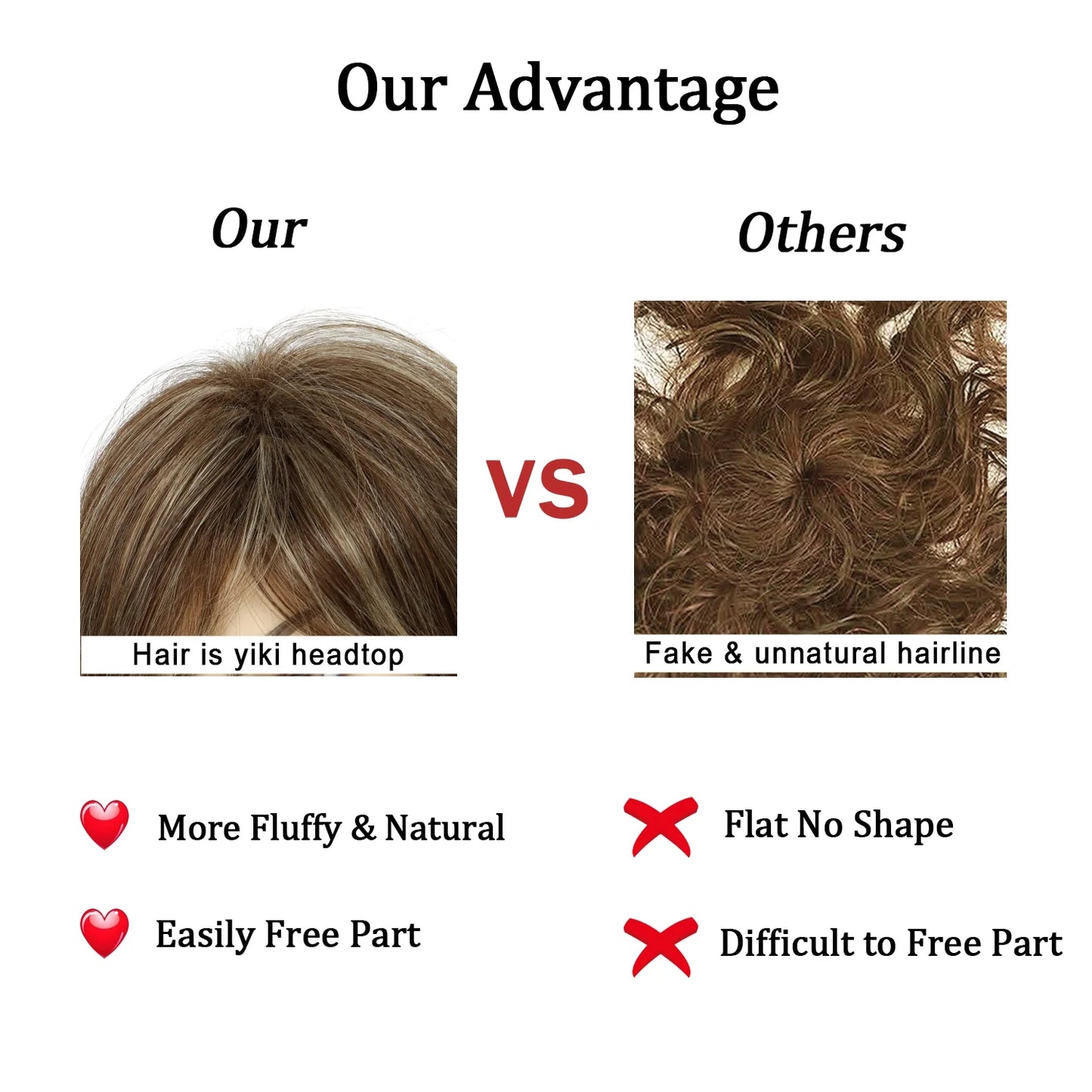 Short Brown Pixie Cut Wigs for Women with Bangs Highlight Blonde Synthetic Short Hair Wig